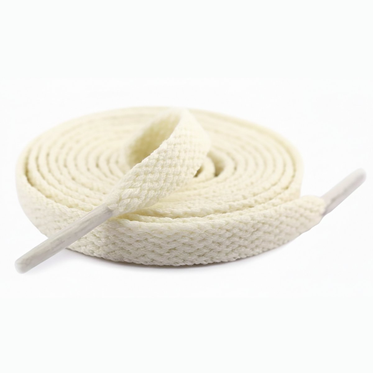 Consumerce® Platte Schoenveters 160cm - Creme - Sneaker Veters
