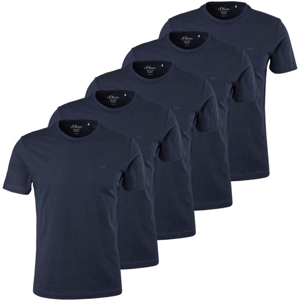 s.Oliver Heren t-shirt 5 pack Basic