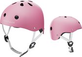 Liefjes & Co – Fietshelm Kind - Kinderhelm - Pastelroze Maat S (48–56 cm) – Verstelbaar – Ventilerend – Met Kinbescherming
