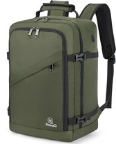 Groene NovaQ rugzak met gespen en ritsen