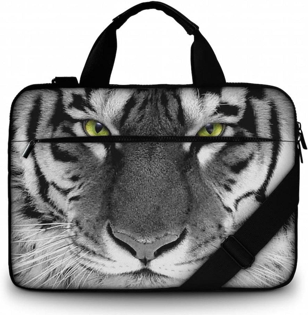 Canvas beschermhoes voor 15.6 inch laptop met accessoirevak