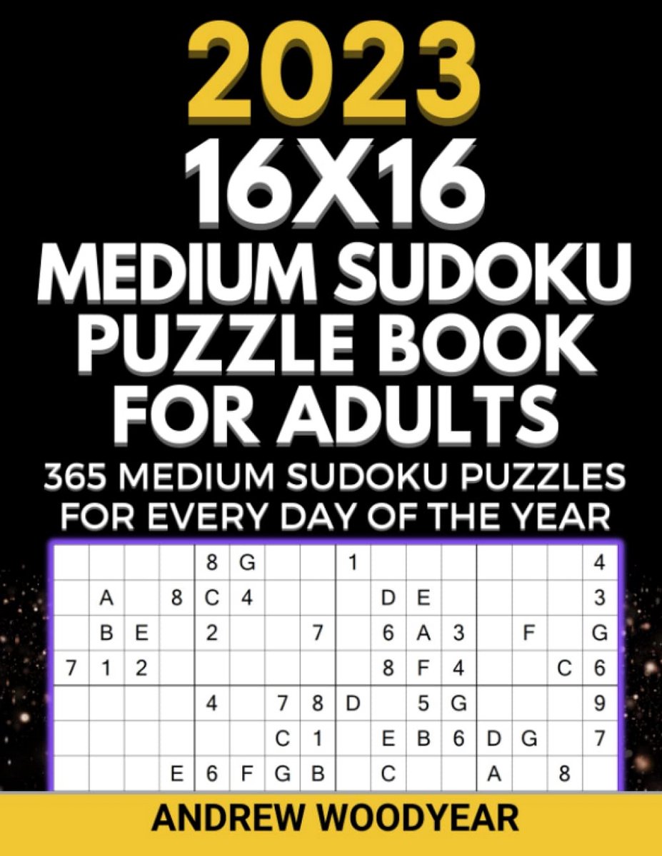 365 Medium Sudoku Puzzelboek 16x16 voor Volwassenen: Dagelijkse Uitdagingen