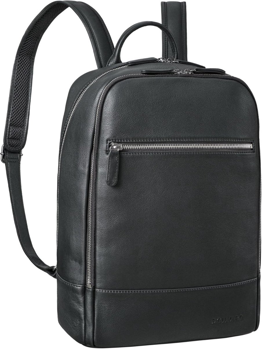 Leren Rugzak Grote Unisex Tas voor Laptop 15 Inch, Studie en Werk