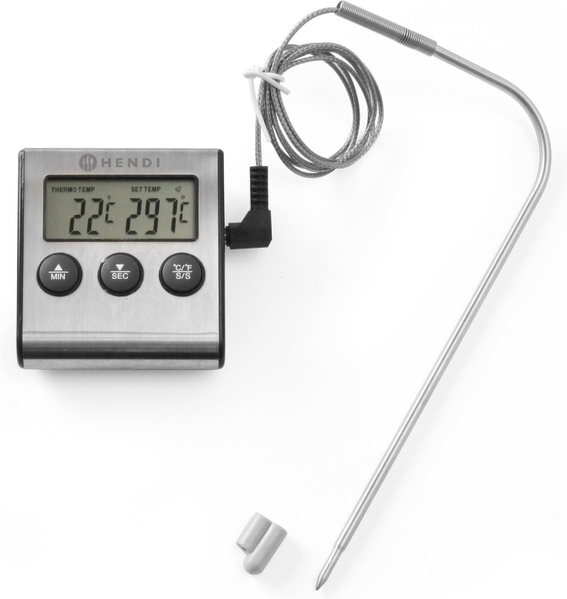 Digitale Keukenthermometer met Timer en Alarm voor Vlees en Oven