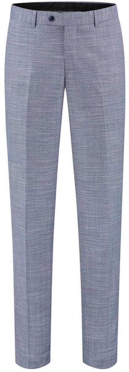 GENTS - Pantalon / broek herenstructuur steenblauw - Polyblend - Steenblauw - Maat 58/4XL