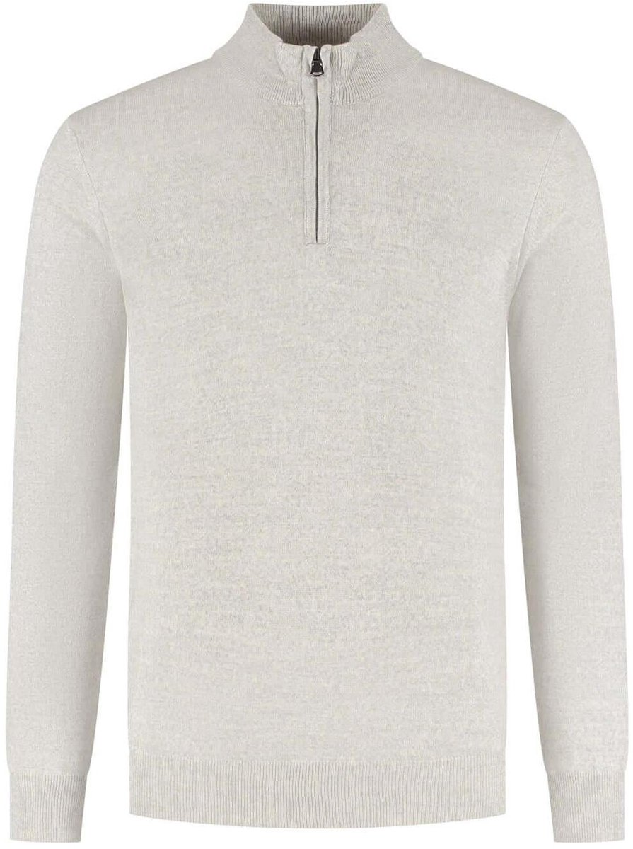 GENTS - Halfzip merinoblend alugrey - Wol - Alugrey - Maat 3XL/3XL