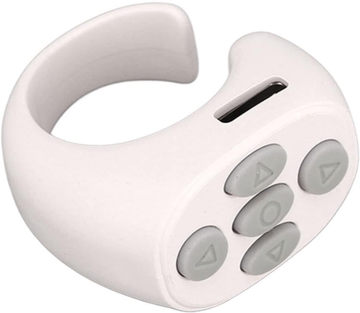 Bluetooth Afstandsbediening voor TikTok en Ebook Pagina's Draaien - Wit