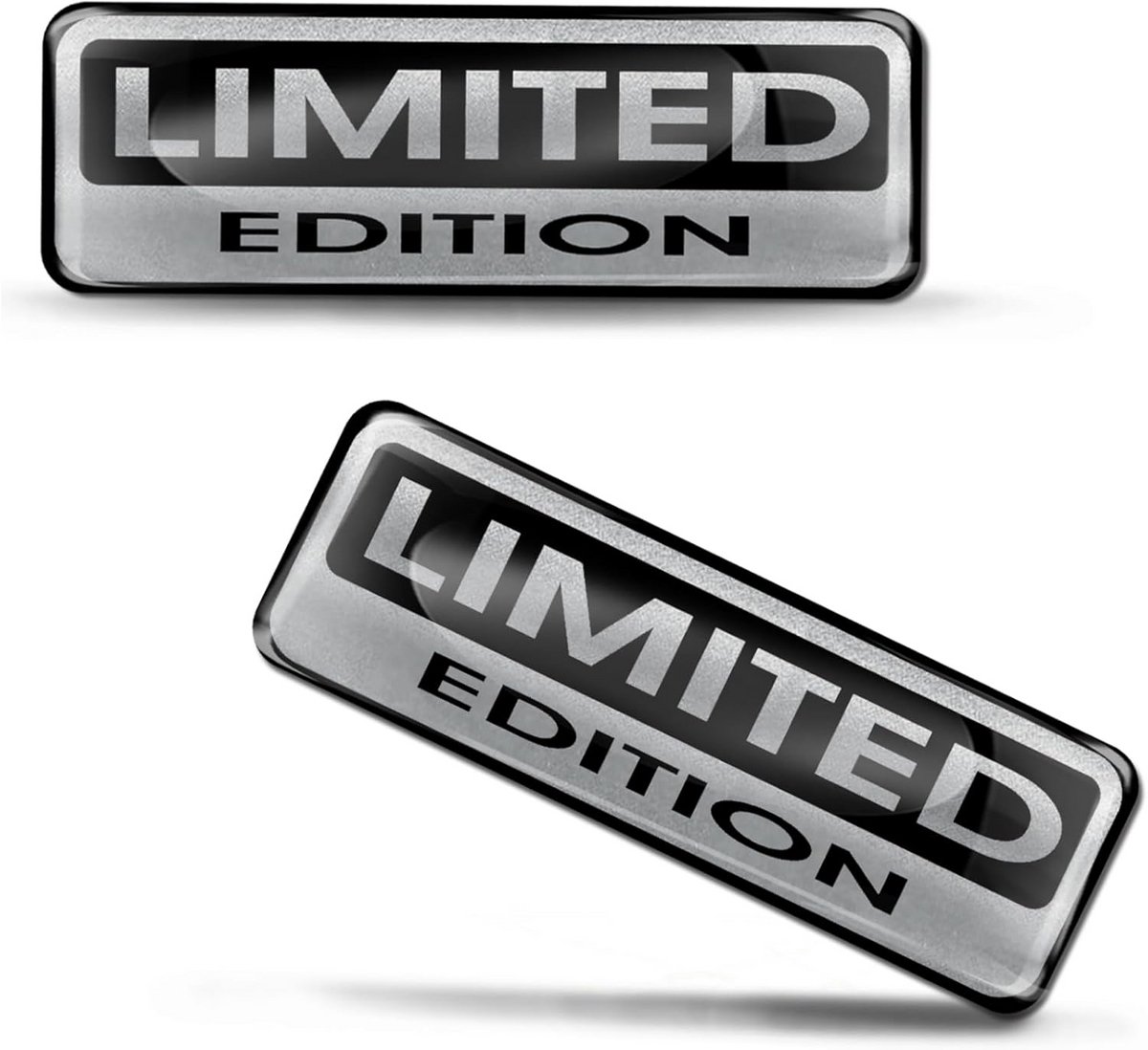 2x 3D Silicone Gel Stickers Set - Waterbestendig voor Auto, Motor, Fiets, Laptop en Meer