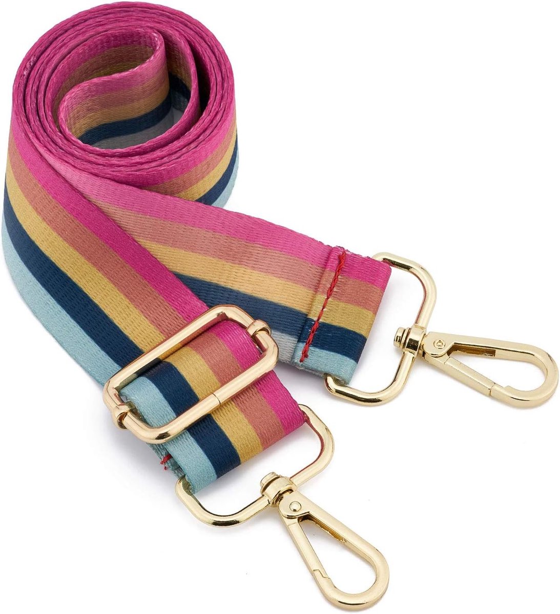 Famanu – Schouderriem Voor Tassen Dames Verstelbare Brede Schouderriem Meisjes Meerkleurige Handtas Tasriem Tas Riem Verstelbare Vervangende Draagriem 3.8cm C02