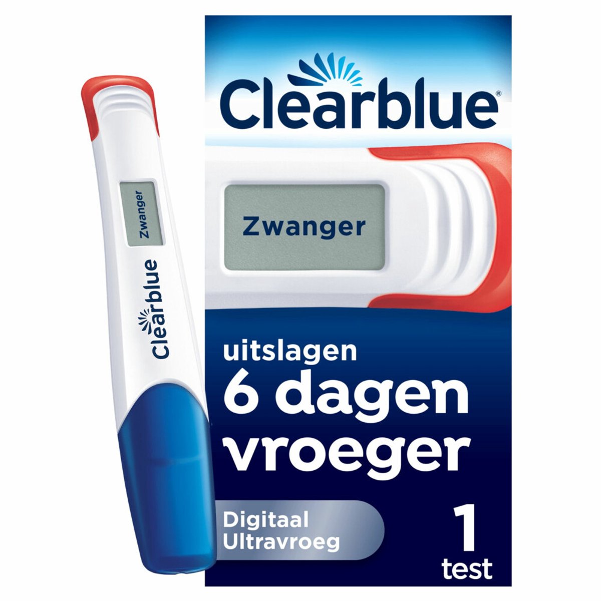 Clearblue Zwangerschapstest Ultravroeg Digitaal - 2 x - Voordeelverpakking