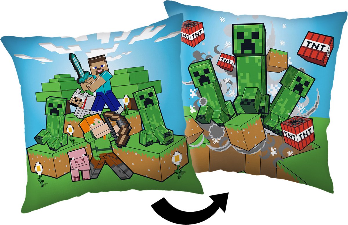 Minecraft Sierkussen - 40 x 40 cm - Polyester
