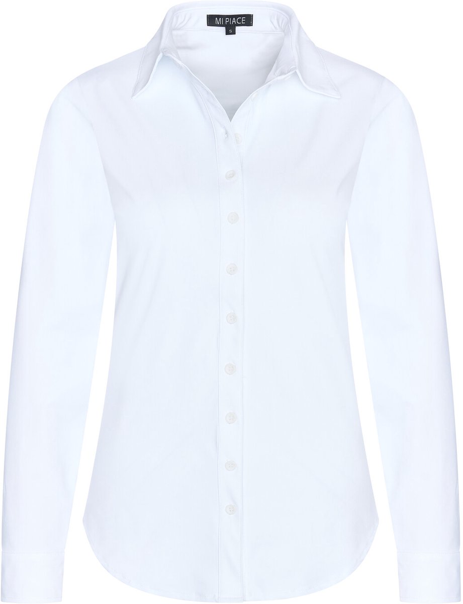 MI PIACE - Travel Blouse Uni 60840 White - Maat : XXL