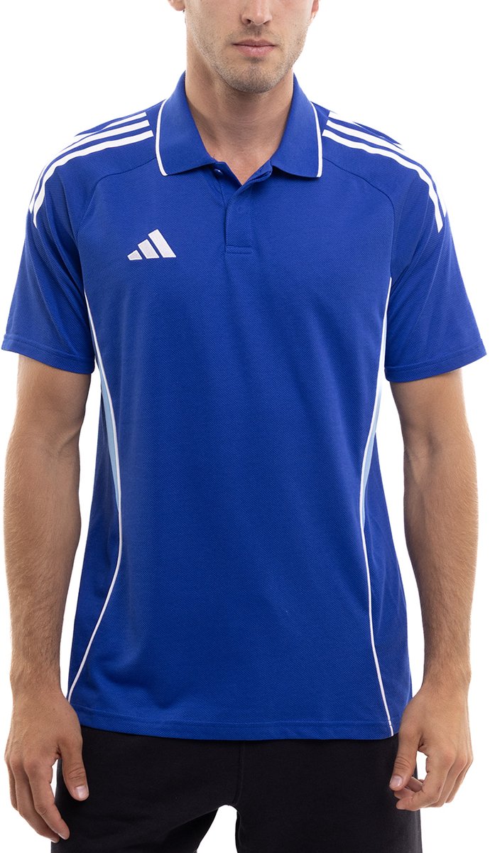 adidas Tiro 25 Heren Poloshirt Sportpolo Korte Mouw AEROREADY Blauw