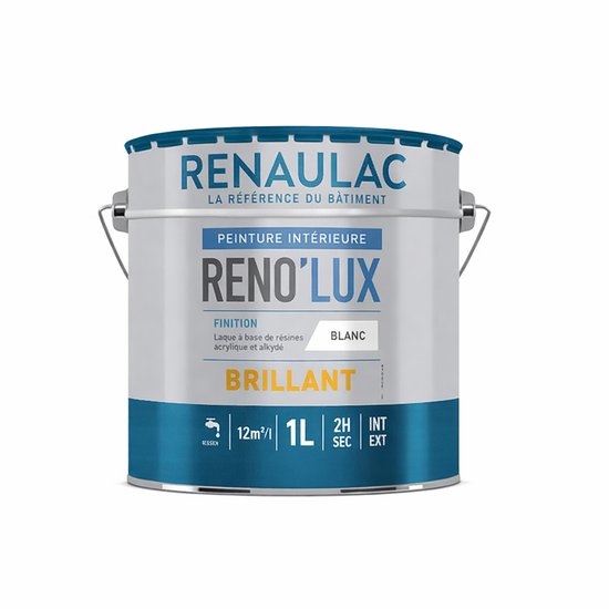 Renaulac - Peinture laque hybride - Brillant - 1l