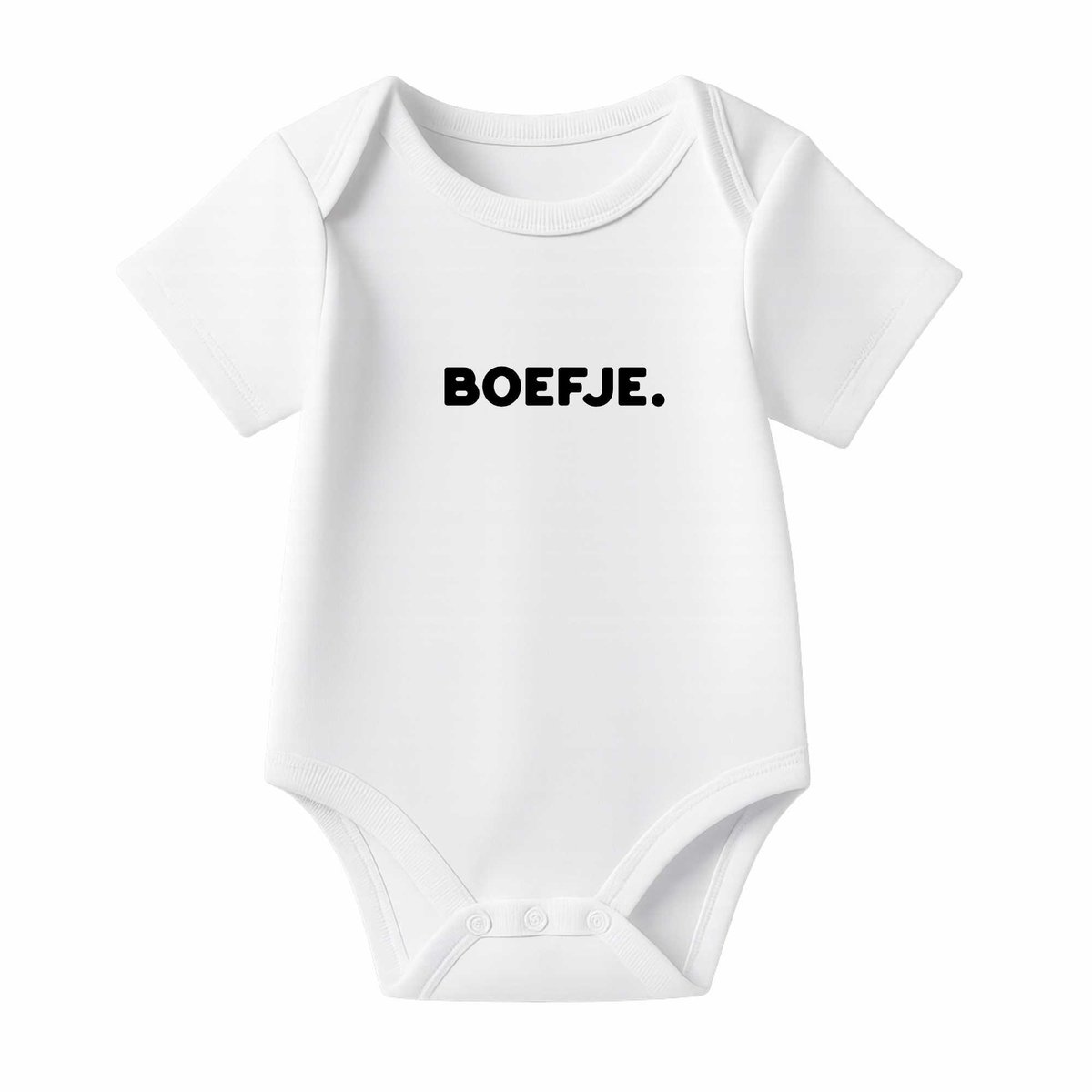 Romper Boefje - wit - korte mouw