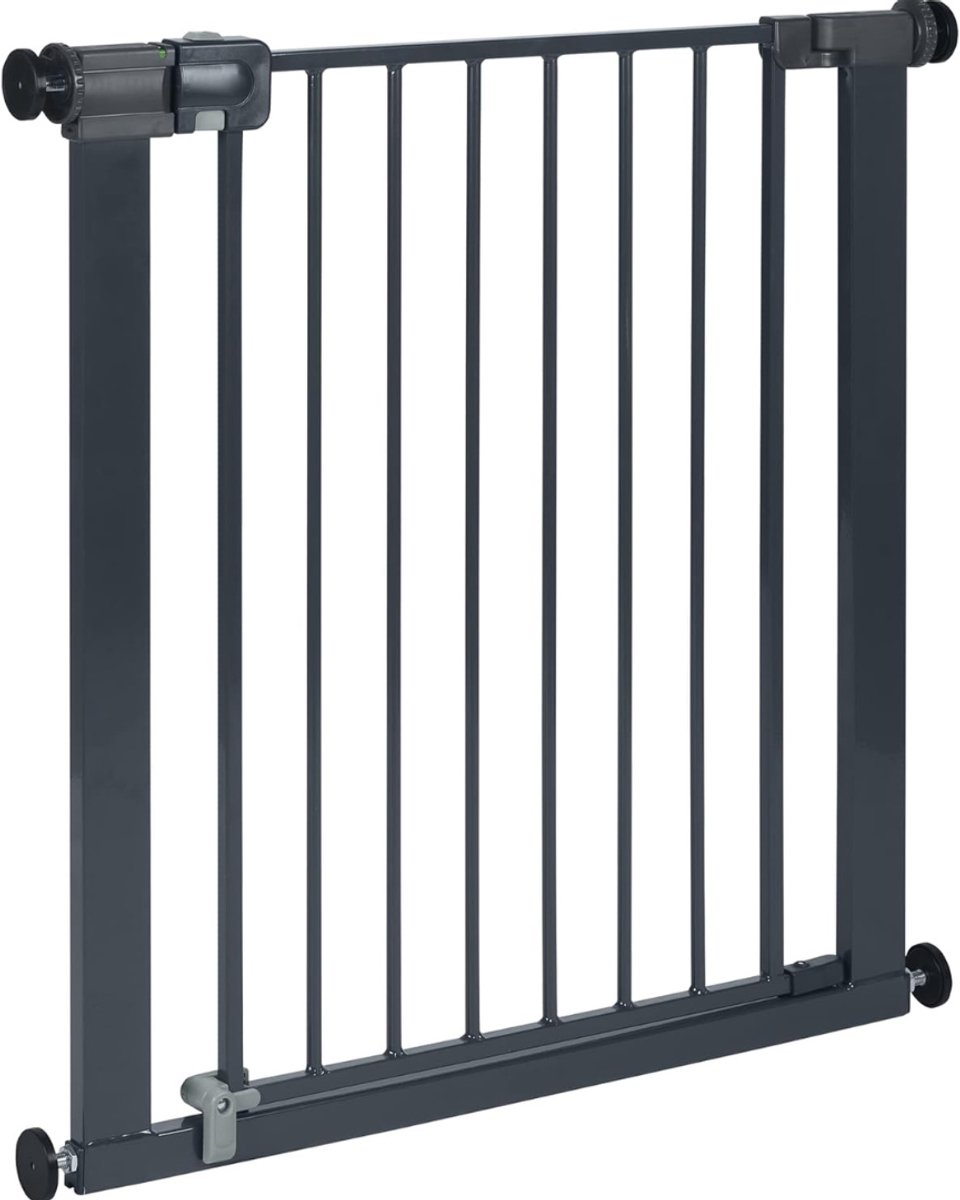 DVDSS® Traphekje - Eenvoudig sluitend - Zelfklemmend (zonder boren) - 73–80 cm (max. 108 cm) - Metal black