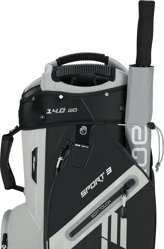 Big Max Dri Lite Sport 3 - Waterwerende Golftas - Cartbag - Zwart Taupe van Merkloos — afbeelding 4