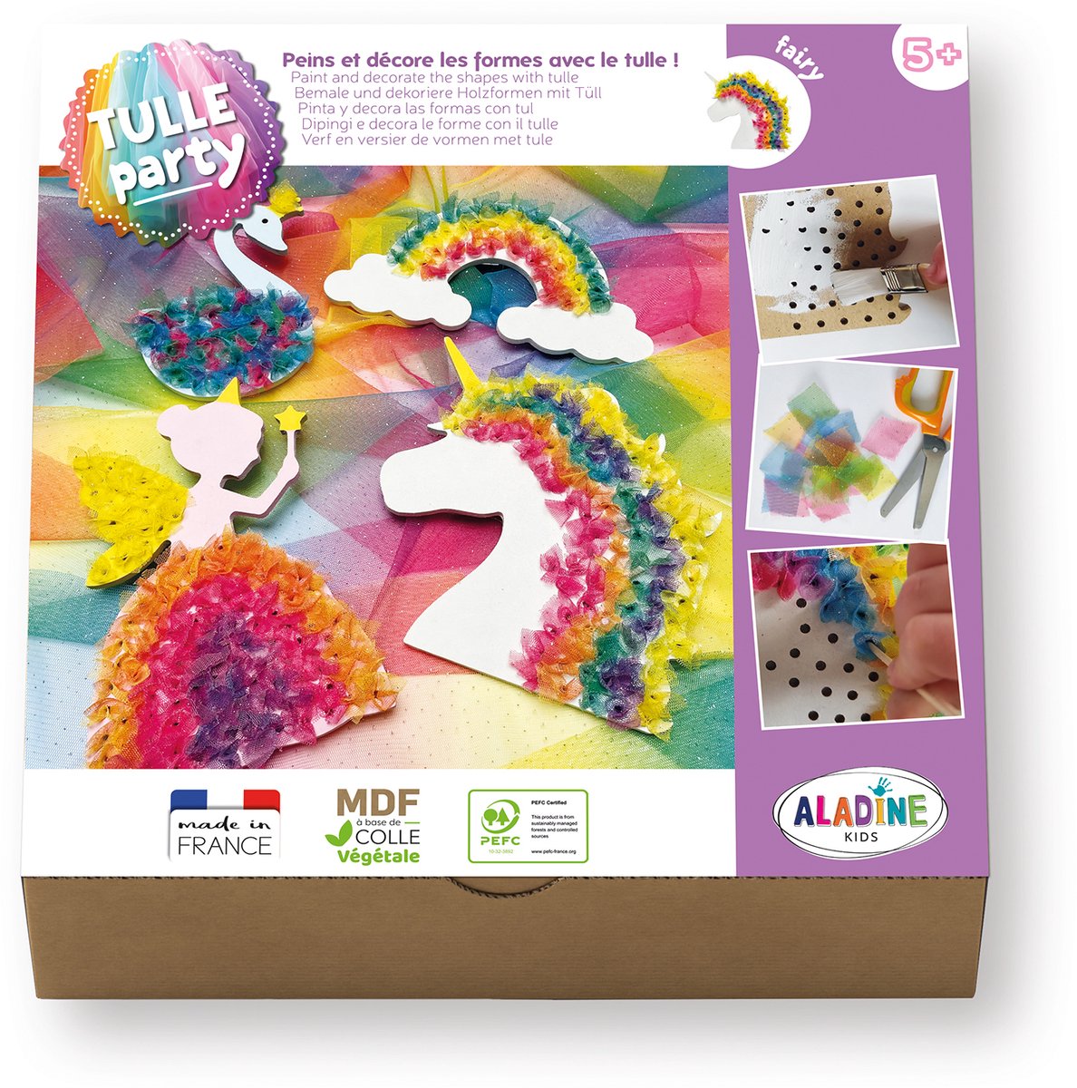 Aladine creatieve tule knutselset fee - knutselplezier voor kinderen.