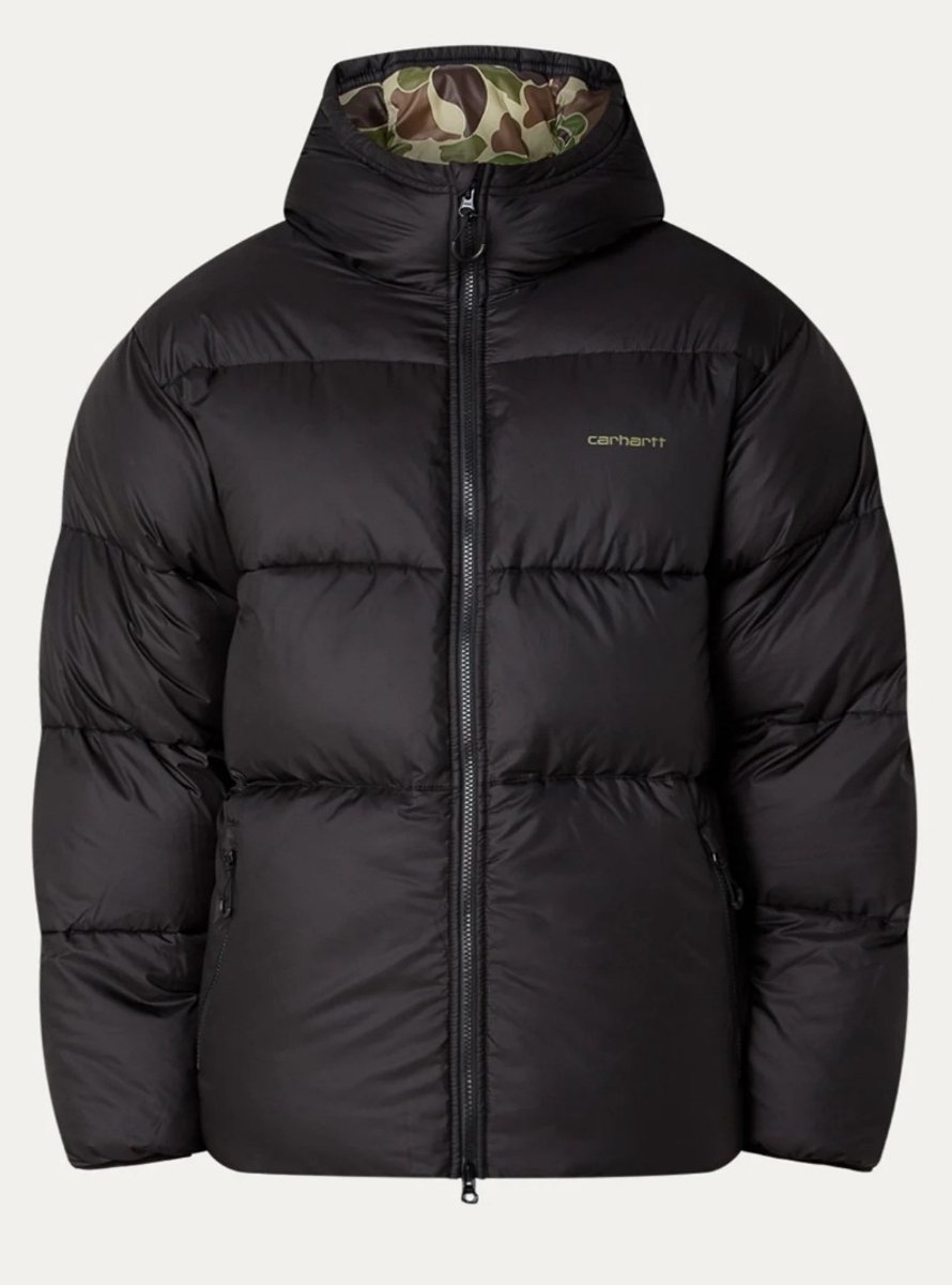 Carhartt WIP Toronto puffer jack met capuchon Zwart
