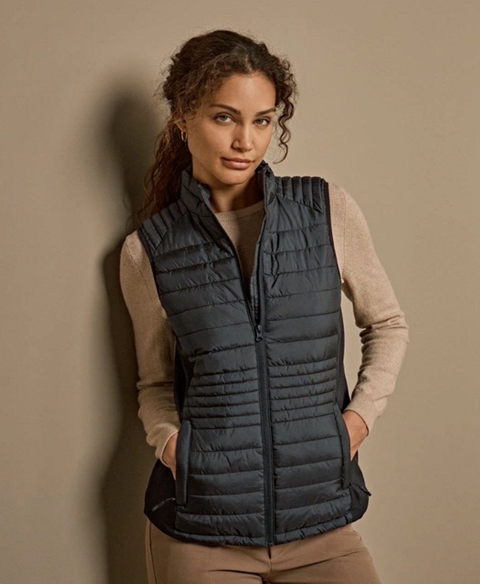 Tee Jays Women´s Crossover Bodywarmer TJ9625 - Black/Black - 3XL