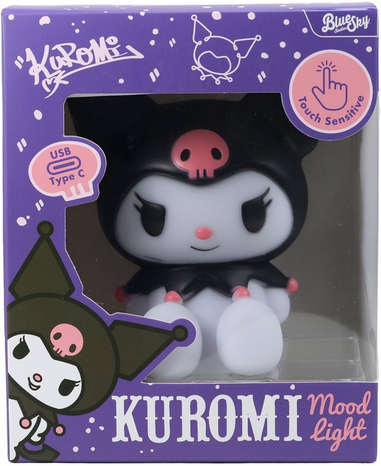 Kuromi - sfeerlicht lamp - USB-C oplaadbaar (Sanrio) — afbeelding 5