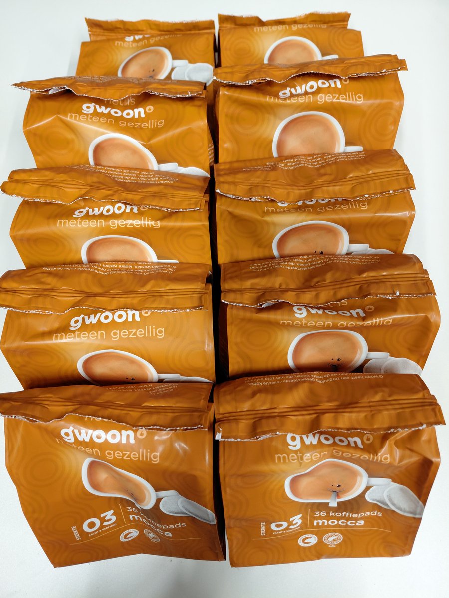 G'woon gwoon - koffiepads geschikt voor Senseo® - Mocca - Multipak 10x 36 stuks