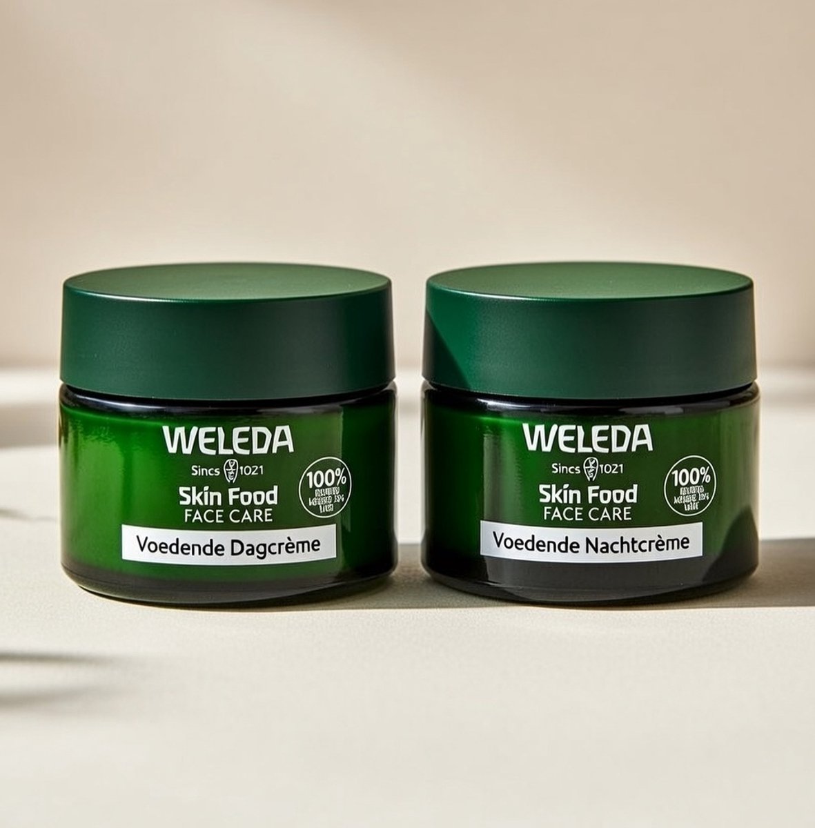 Weleda Skin Food Face Care Voordeelset – Dag & Nacht Crème – 2×40 ml – Natuurlijk & Voedend – Cadeau in Transparant Tasje