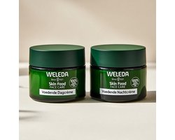 Weleda Skin Food Face Care Voordeelset – Dag & Nacht Crème – 2×40 ml – Natuurlijk & Voedend – Cadeau in Transparant Tasje