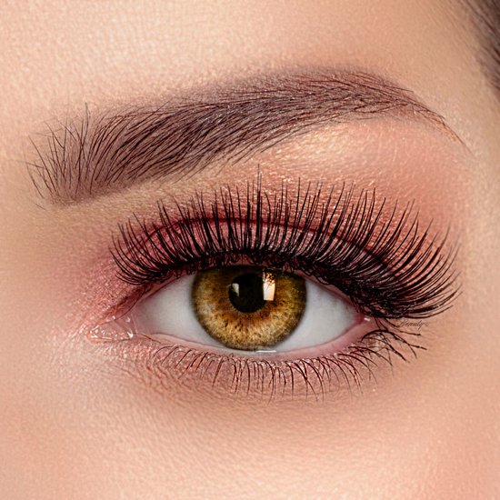 Beauty® kleurlenzen - Ibiza Brown - jaarlenzen met lenshouder - bruine contactlenzen