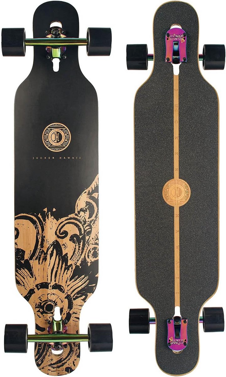 Allround Longboard met Flexibele Bamboe Glasvezel Constructie
