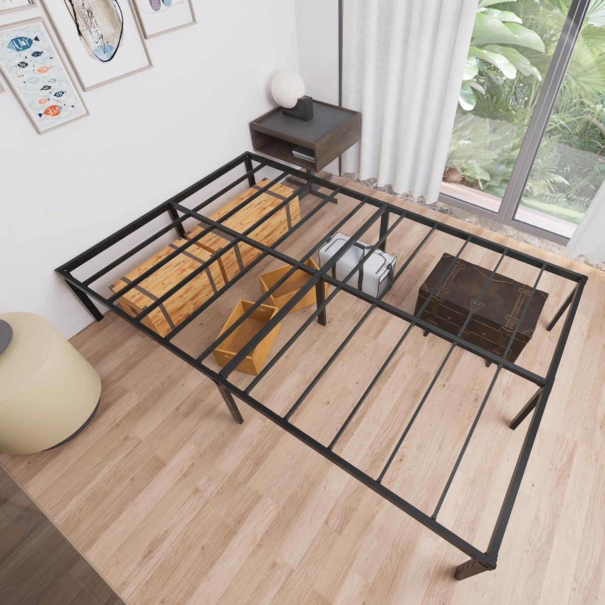 Metaalbedframe NAIZY 160x200 cm Metaalbedframe - afbeelding 4