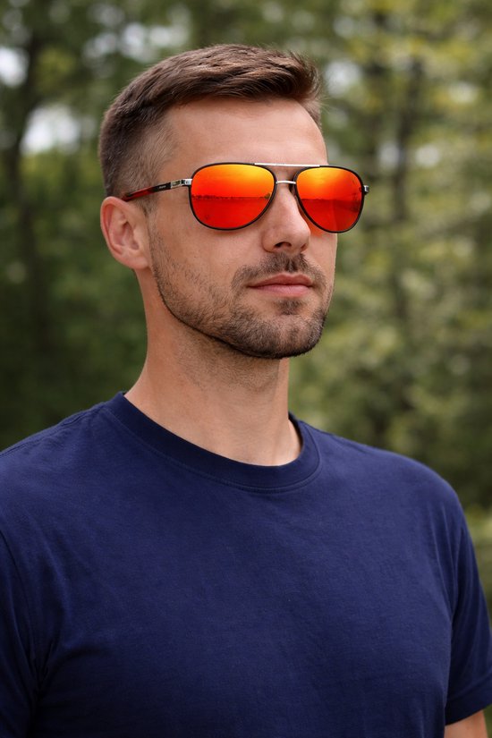 KingSeven Redstar - Pilotenbril met UV400 en polarisatie filter - Z68 van Kingseven — afbeelding 5
