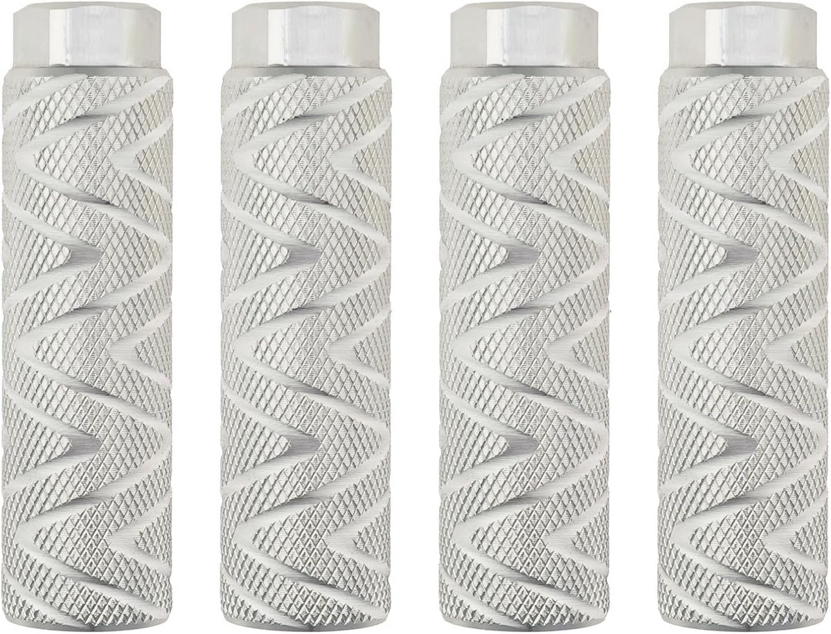 4 Stuks Stevige Aluminium Fiets Pinnen - Voetsteunen voor Achterbank As Montage