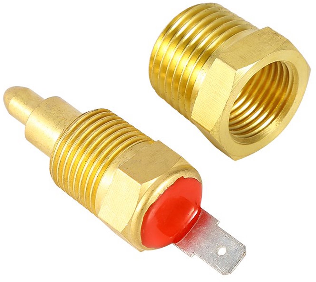 Thermostaat Temperatuurschakelaar Koelventilator Elektromotor - 185/175 Graden met 3/8 Inch Schroefdraad