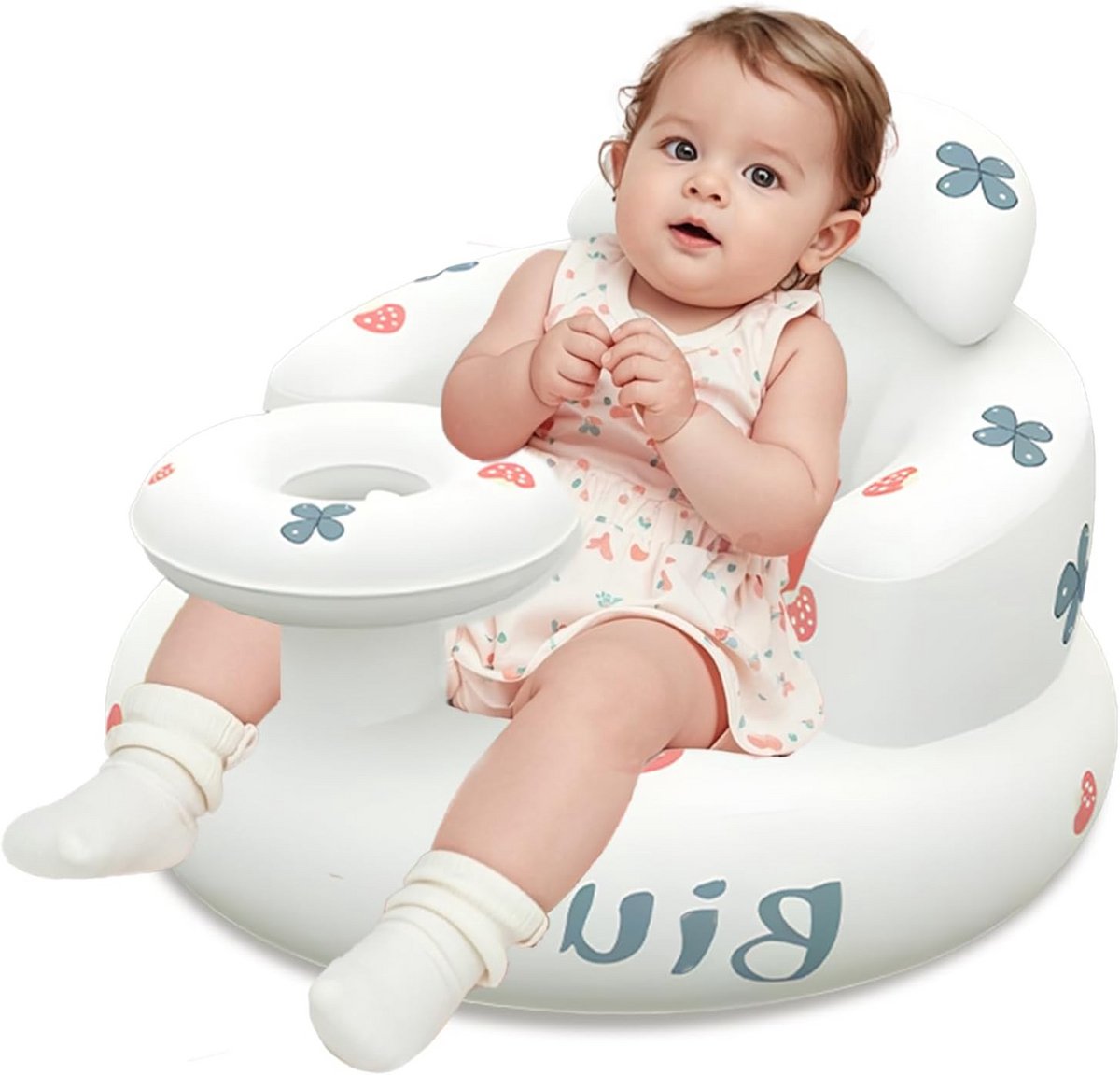 Opblaasbare babyzitje met rug- en neksteun voor baby's vanaf 3 maanden