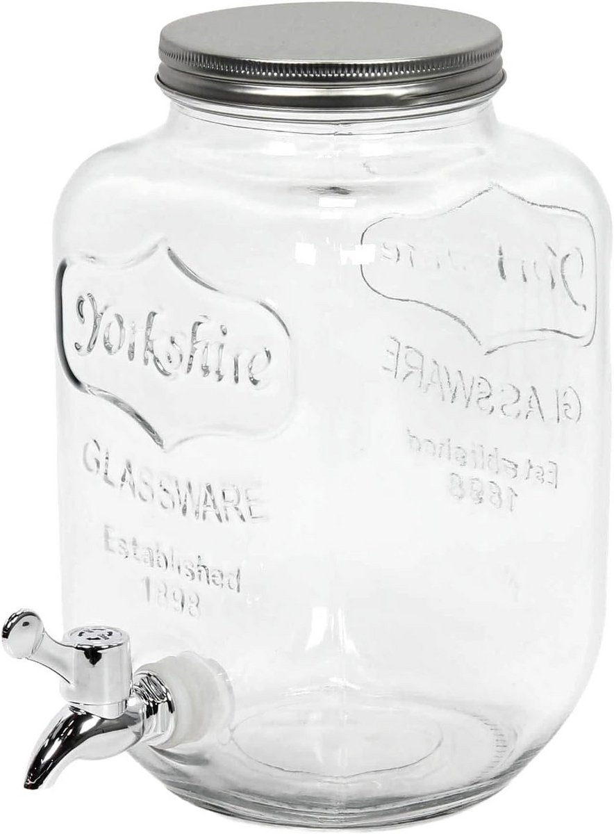 Grote drankdispenser 4 liter voor feesten en evenementen