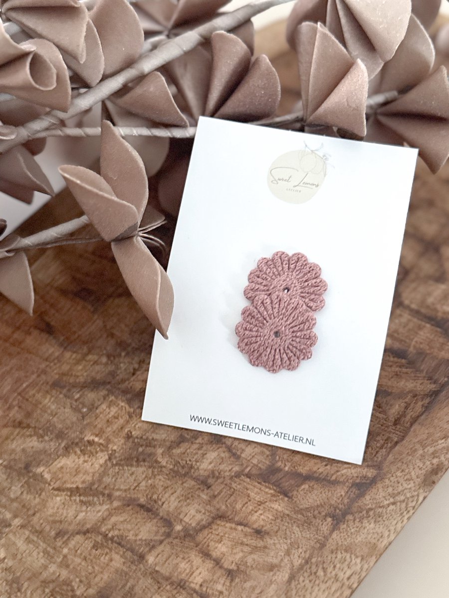 Antislip Haarspeldje Bloom - Oud Roze - Antislip Haarspeldje - Haarspeldjes voor Meisjes & Kinderen - Haaraccessoires voor Baby & Newborn - Kraamcadeau