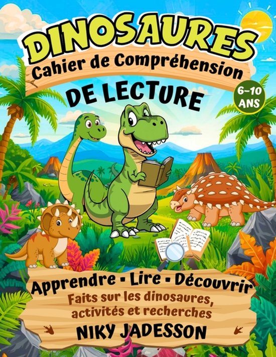 Dinosaures Cahier de Compréhension de Lecture - cover