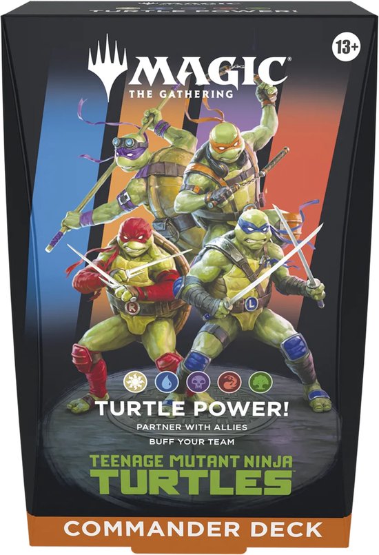 Magic: The Gathering Teenage Mutant Ninja Turtles Turtle Power Commander Deck Englisch – 100 Karten, Multiplayer, Strategie