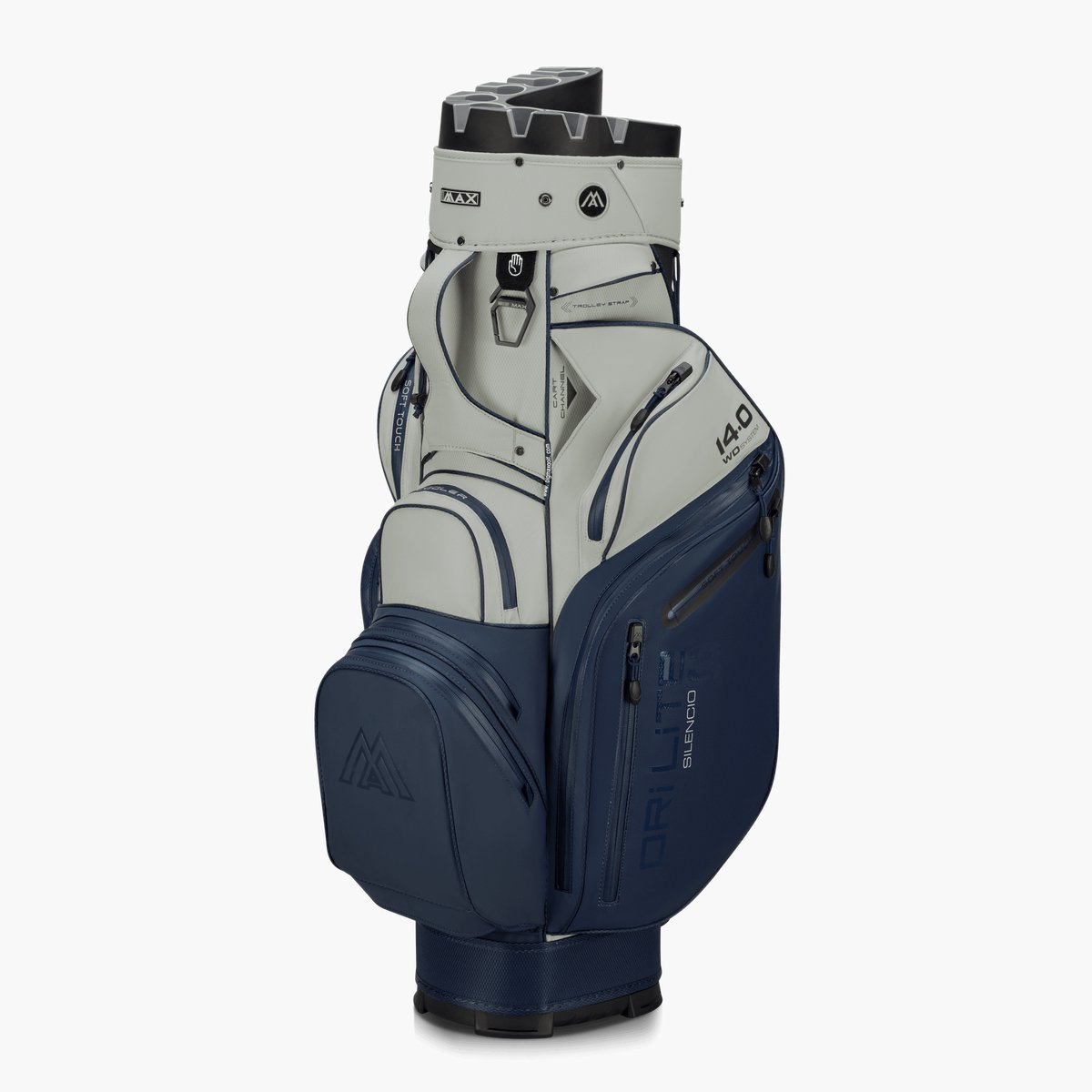 Big Max Drilite Silencio 3 - Stille Golftas - Cartbag - Waterafstotend - 14 dividers - Navy Wit