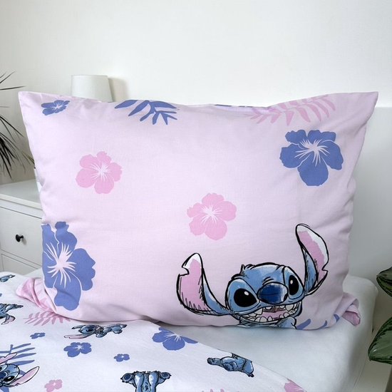 Lilo en Stitch dekbedovertrek roze 140 x 200 cm - 70 x 90 cm - katoen van Merkloos — afbeelding 3