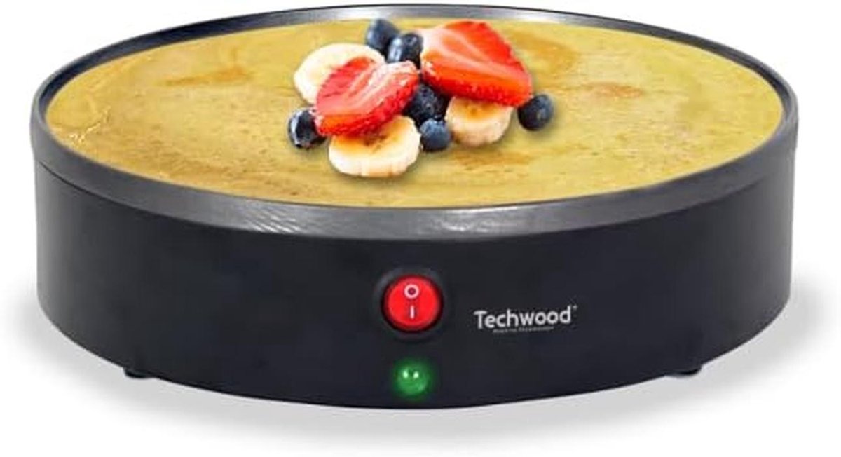 Elektrische Pannenkoekenpan 23 cm met Antiaanbaklaag en Accessoires