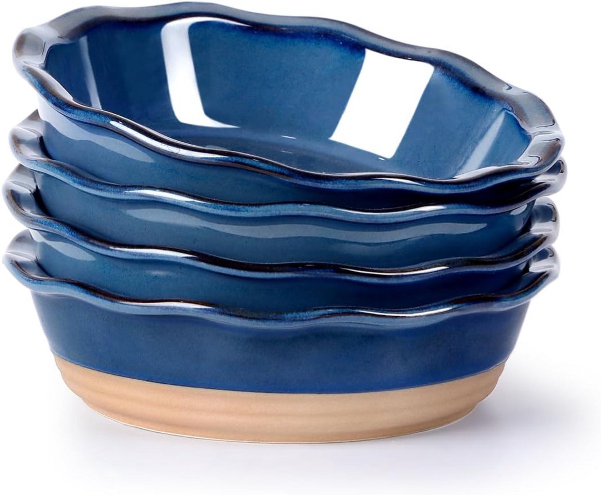 Set van 4 Ronde Taartvormen 16,5 cm - Bakvormen voor Desserts en Individuele Taarten