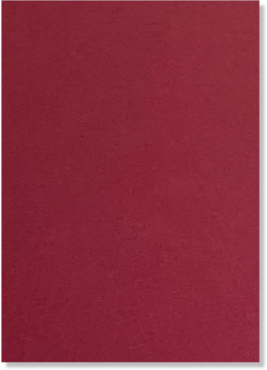 20 Vellen A4 Bordeaux Rood Hobby Karton - 250g/sm - 297x210mm - Glad Cardstock Papier