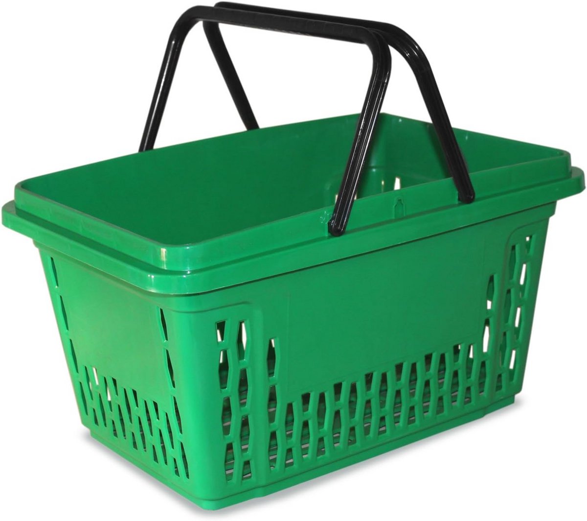 Set van 5 Robuuste Winkelmandjes 40L Kunststof - Ergonomische Handvatten