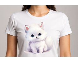 Fluffy Arctic Fox Cutie - T Shirt - Cute - Gift - Cadeau - CuteVibes - Kawaii - Adorable - Schattig - LieveDieren - Lief - CozyVibes