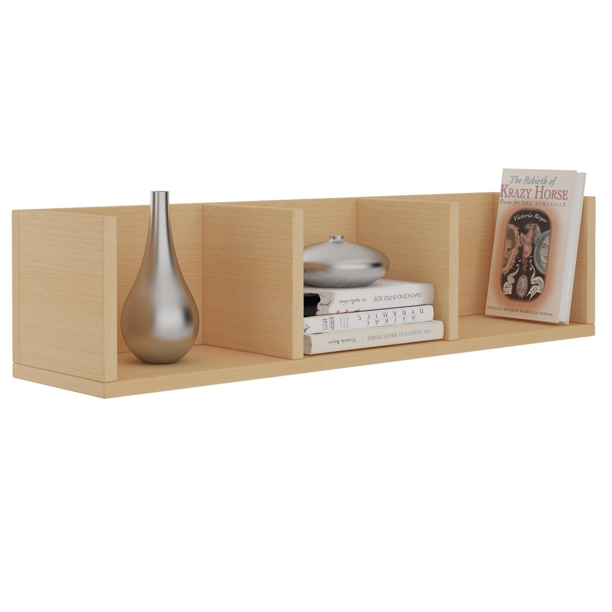 STARS CD DVD plank in beuken kleur