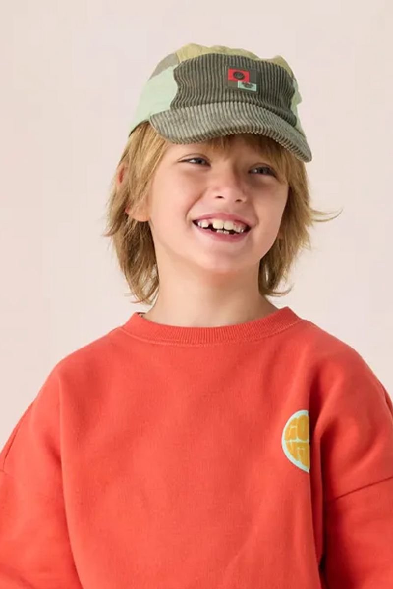 Sissy-Boy - Donkergroene colourblock pet met patch