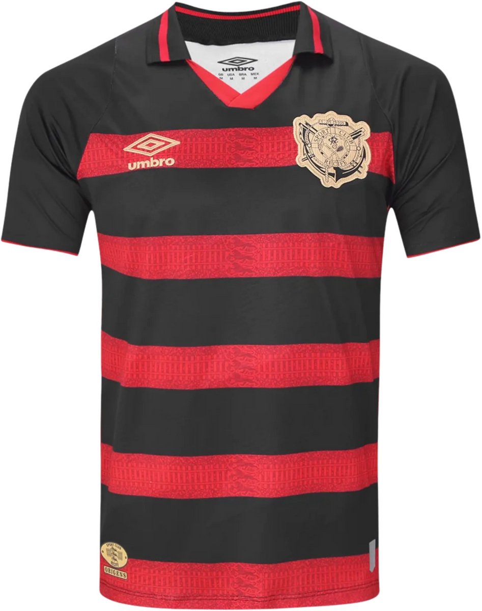 Sport Club do Recife Thuisshirt 2025 - Brazilië Voetbalshirt - Sport Club do Recife - Umbro - Maat L - Globalsoccershop