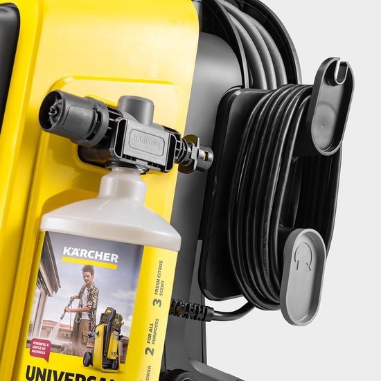 Kärcher K 6 Comfort Premium hogedrukreiniger - 160 bar - 510 l/u - 50 m²/u - Watergekoeld - Inclusief slanghaspel - 4-in-1 Spuitlans - Geschikt voor zwaardere vervuiling op o.a. auto's, schuttingen, tuinpaden en andere oppervlakken rondom huis van Merkloos	 — afbeelding 2